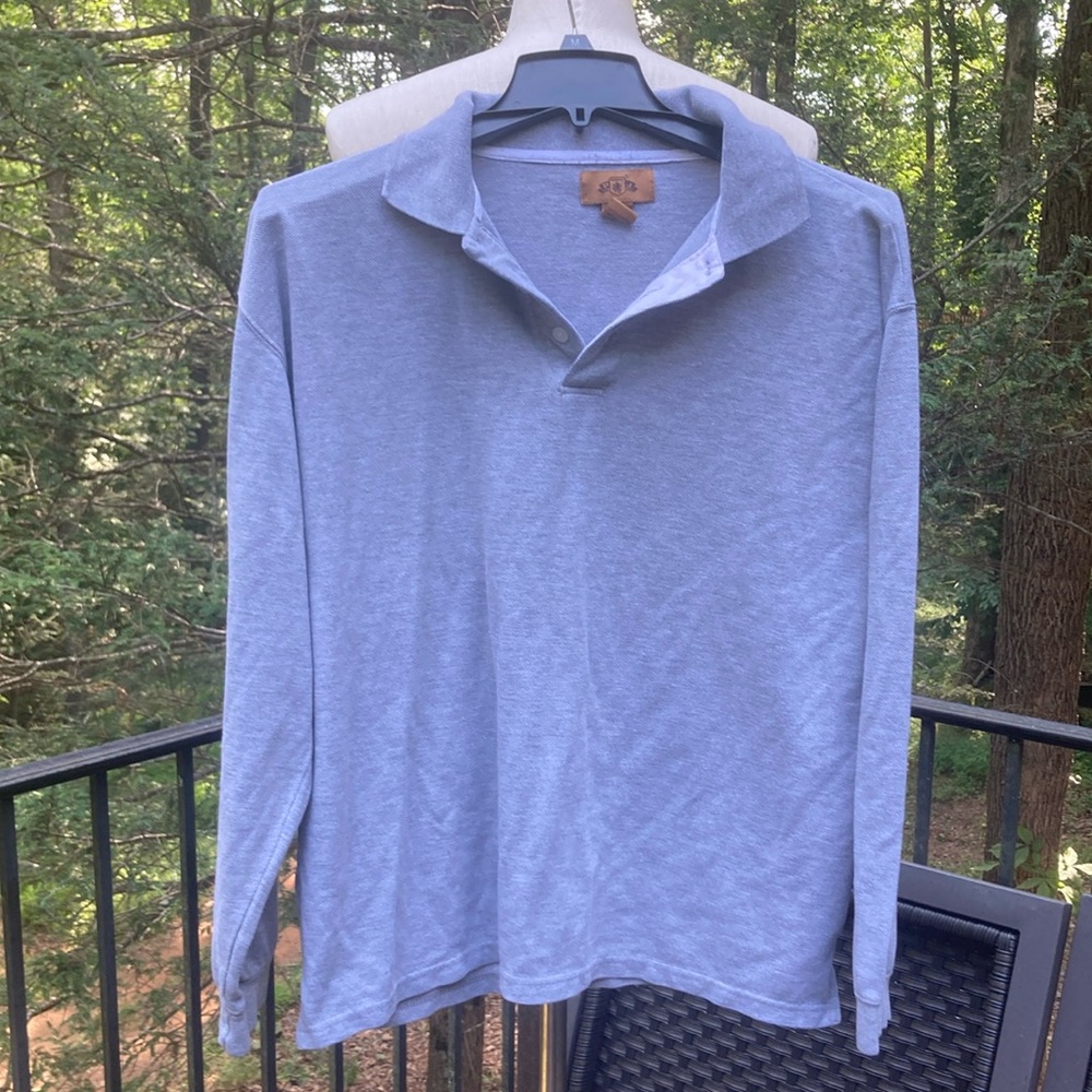 PJ Mark gray long sleeved, 3 buttons top sz. XL